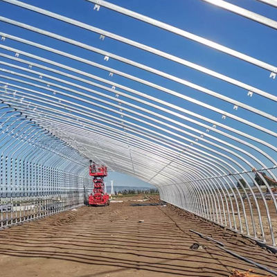 Invernadero solar Invernadero de plástico para el cultivo de verduras Acero galvanizado