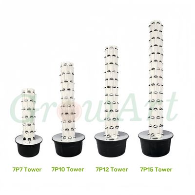 Torre aeropónica 49 macetas Granja vertical Jardín interior Sistema de cultivo hidropónico