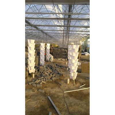 Potes de flores verticales de plástico para el cultivo de sustratos