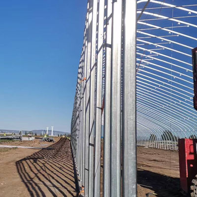 Invernadero solar Invernadero de plástico para el cultivo de verduras Acero galvanizado
