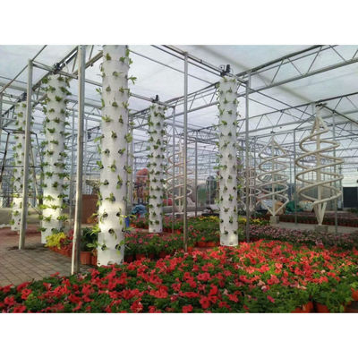 Sistema de cultivo hidropónico en interiores con torre vertical