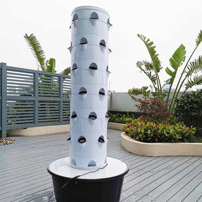 Sistema de cultivo hidropónico Granja de jardín Invernadero Torre vertical Plantador