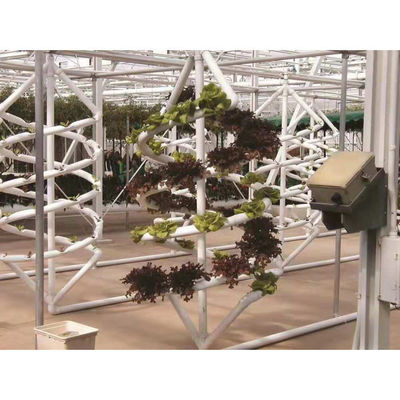 Cultivo sin suelo Control biológico tubo hidropónico de doble hélice para interiores