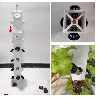 Hidroponía inteligente Jardín vertical Plantación de plantas herbales Sistema de cultivo NFT