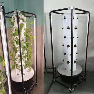 Sistema hidropónico Torre aeropónicaJardín hidropónico giratorio para vegetales de hoja