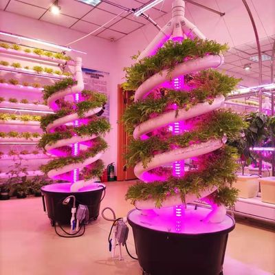 Sistema de cultivo hidropónico de jardín interior de doble hélice