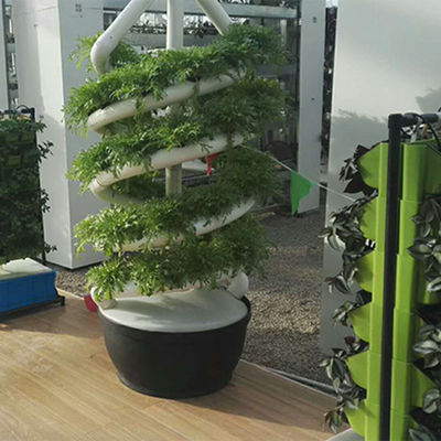 Plantas Sistema hidropónico de doble hélice hidropónico giratorio de cultivo espiral NFT