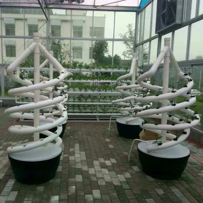 Plantas Sistema hidropónico de doble hélice hidropónico giratorio de cultivo espiral NFT